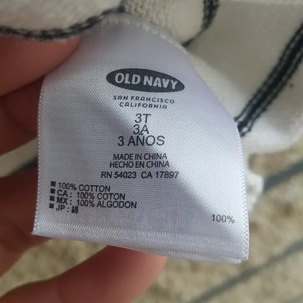 Old Navy Striped Pullover Top for Kids Girls Size 3T